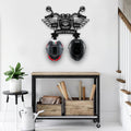 Bikergod Custom Name Motorcycle Helmet Holder Metal Sign Men Gift DH042025TS59
