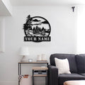 Bikergod Custom Name Motorcycle Helmet Holder Metal Sign Men Gift DH042025TS60