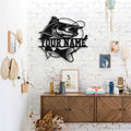 Bikergod Custom Name Motorcycle Helmet Holder Metal Sign Men Gift DH042025TS62