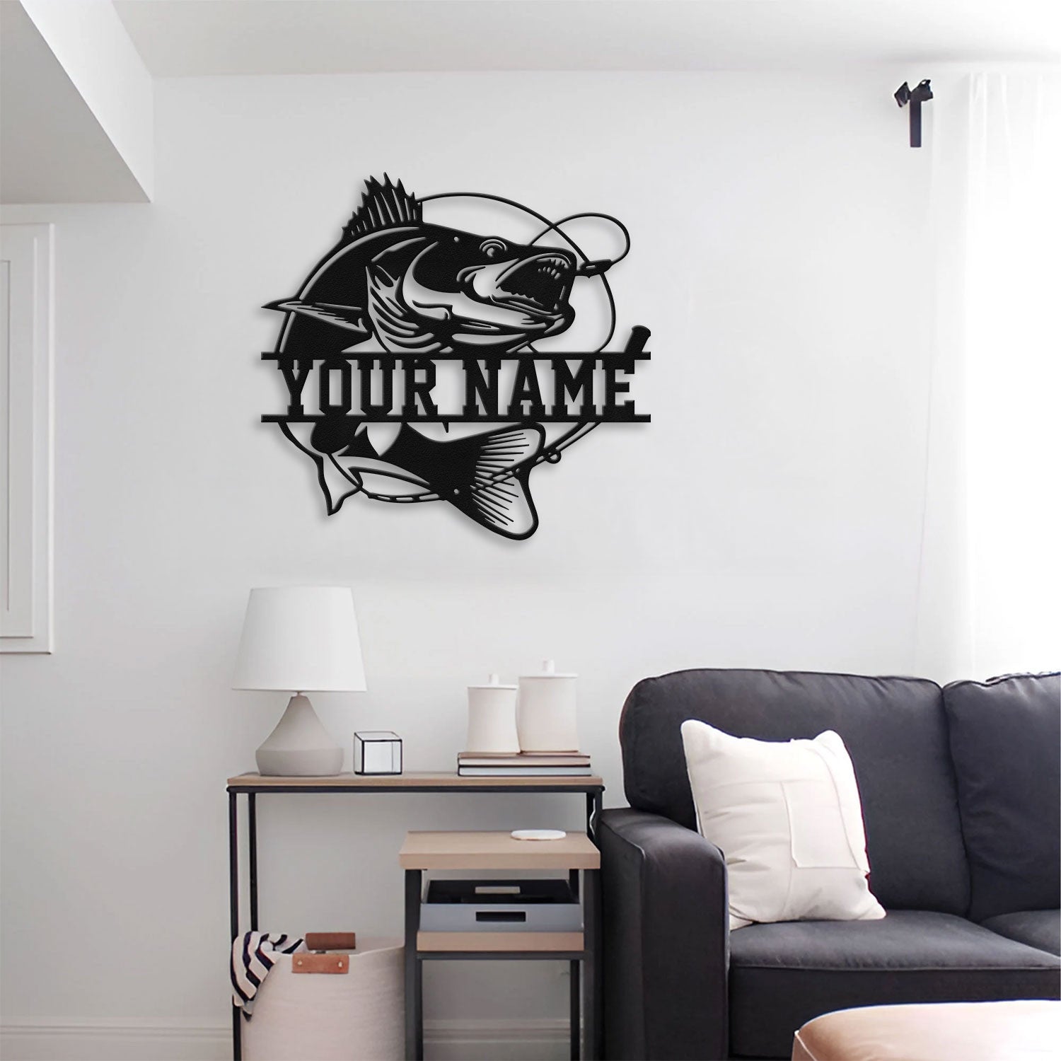 Bikergod Custom Name Motorcycle Helmet Holder Metal Sign Men Gift DH042025TS62