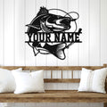 Bikergod Custom Name Motorcycle Helmet Holder Metal Sign Men Gift DH042025TS62