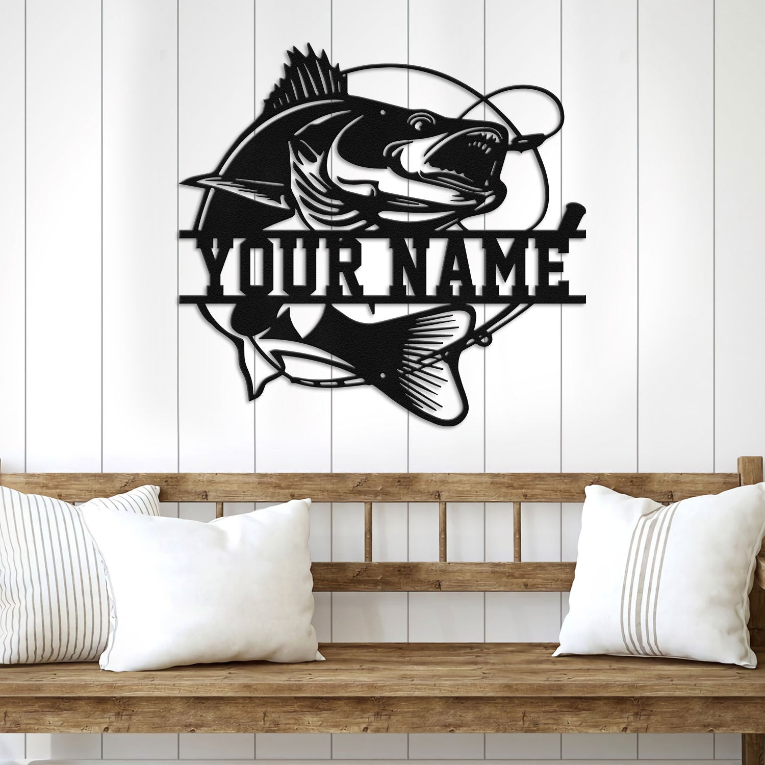 Bikergod Custom Name Motorcycle Helmet Holder Metal Sign Men Gift DH042025TS62
