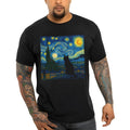 Bikergod Van Gogh Irises T-Shirt 2D - Black Cat Vintage Shirt LN120625TS