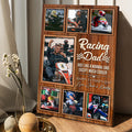 Bikergod Custom Photo Racing Dad Poster - Normal Dad Canvas Poster - Dad Gifts LN170625CV1