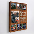 Bikergod Custom Photo Racing Dad Poster - Normal Dad Canvas Poster - Dad Gifts LN170625CV1