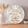 Bikergod Custom Name Miscarriage Memorial Stone, Baby Loss, Sympathy Gift, Carried for a moment but loved for a lifetime, Baby Memorial LN200625ST6