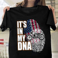 Bikergod It's In My DNA Tshirt Design 2D Printed DH042025T71