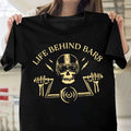 Bikergod Life Behind Bars Tshirt Design 2D Printed DH042025T73