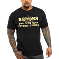 Bikergod Boobs Two Of My Most Favorite Things Tshirt Design 2D Printed DH042025T74