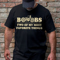 Bikergod Boobs Two Of My Most Favorite Things Tshirt Design 2D Printed DH042025T74