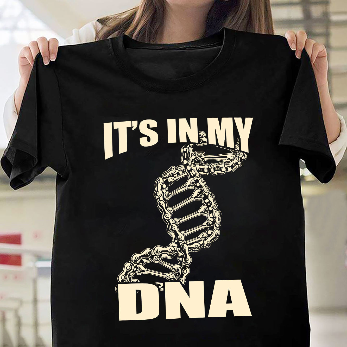 Bikergod It's In My DNA Tshirt Design 2D Printed DH042025T76