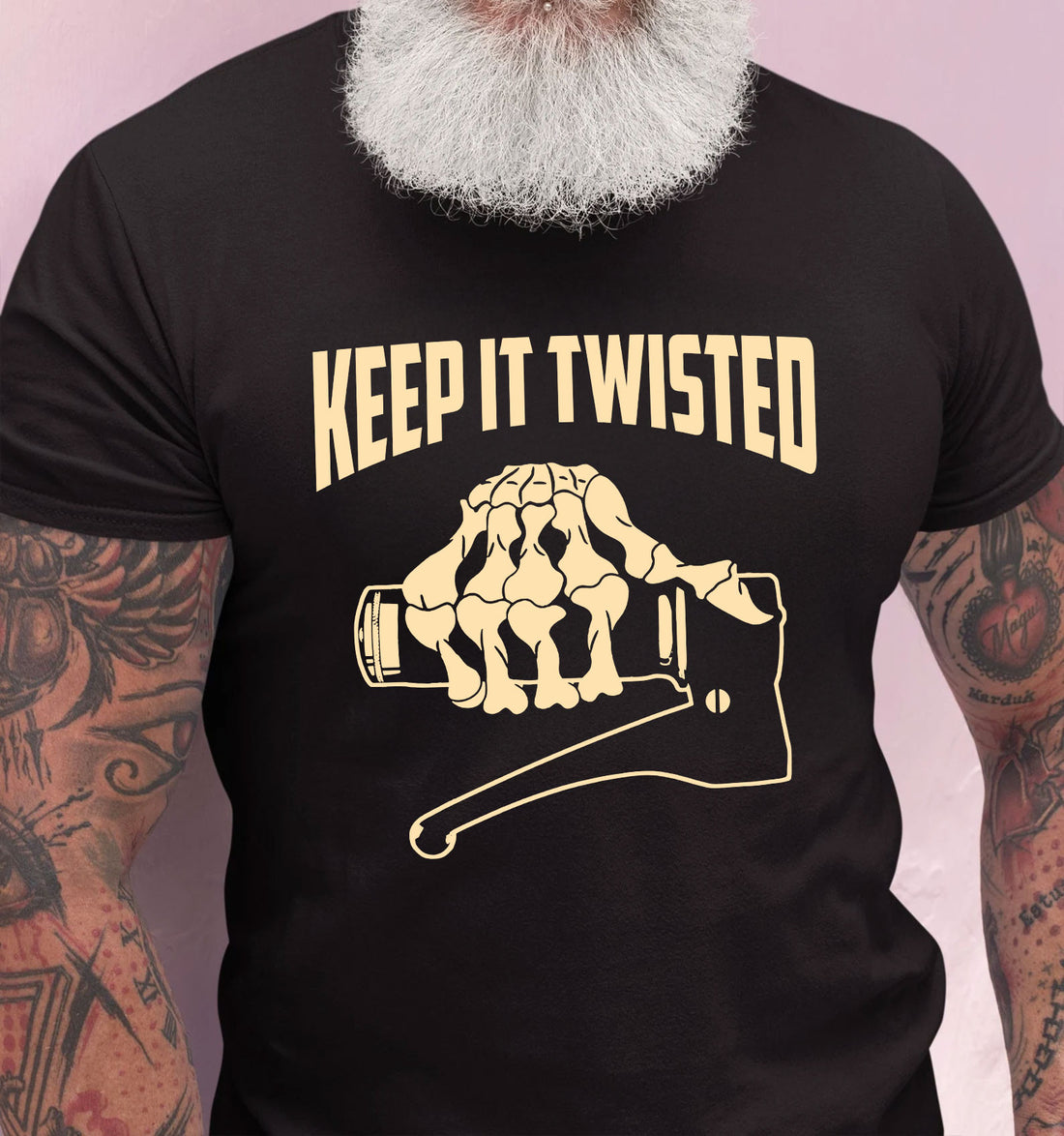 Bikergod Keep It Twisted Tshirt Design 2D Printed DH042025T77