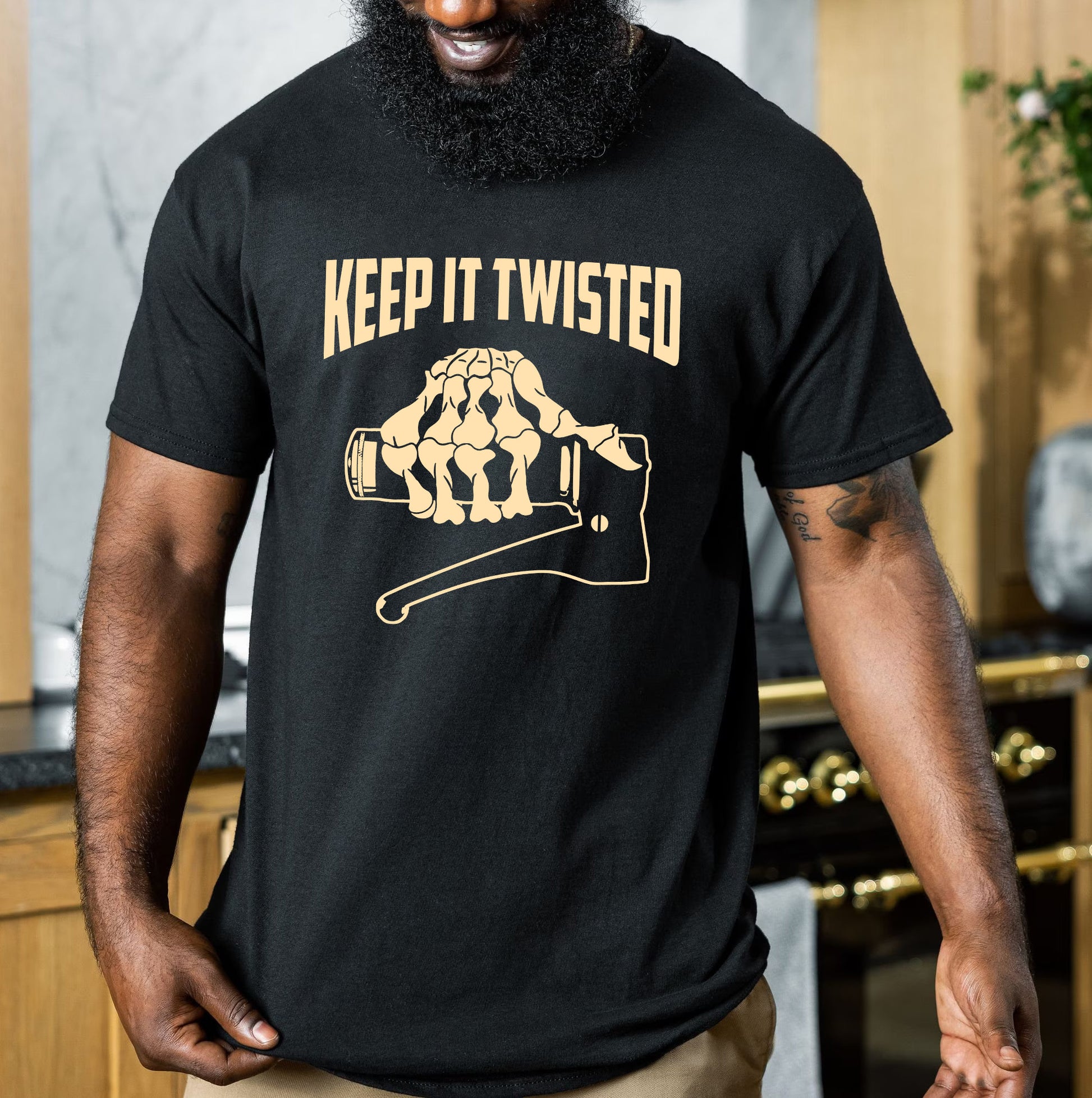 Bikergod Keep It Twisted Tshirt Design 2D Printed DH042025T77