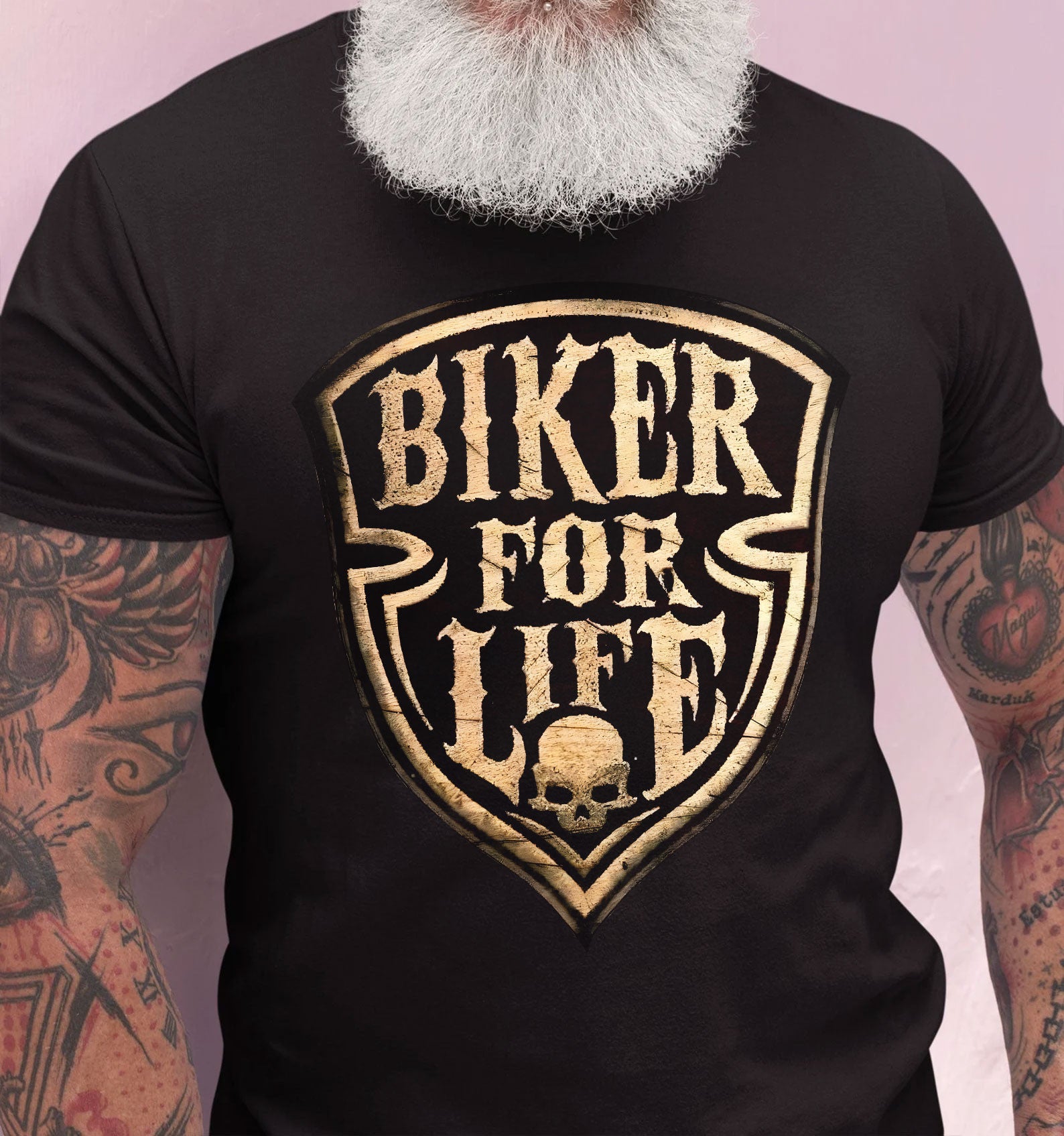 Bikergod Biker For Life Design 2D Printed DH042025T80