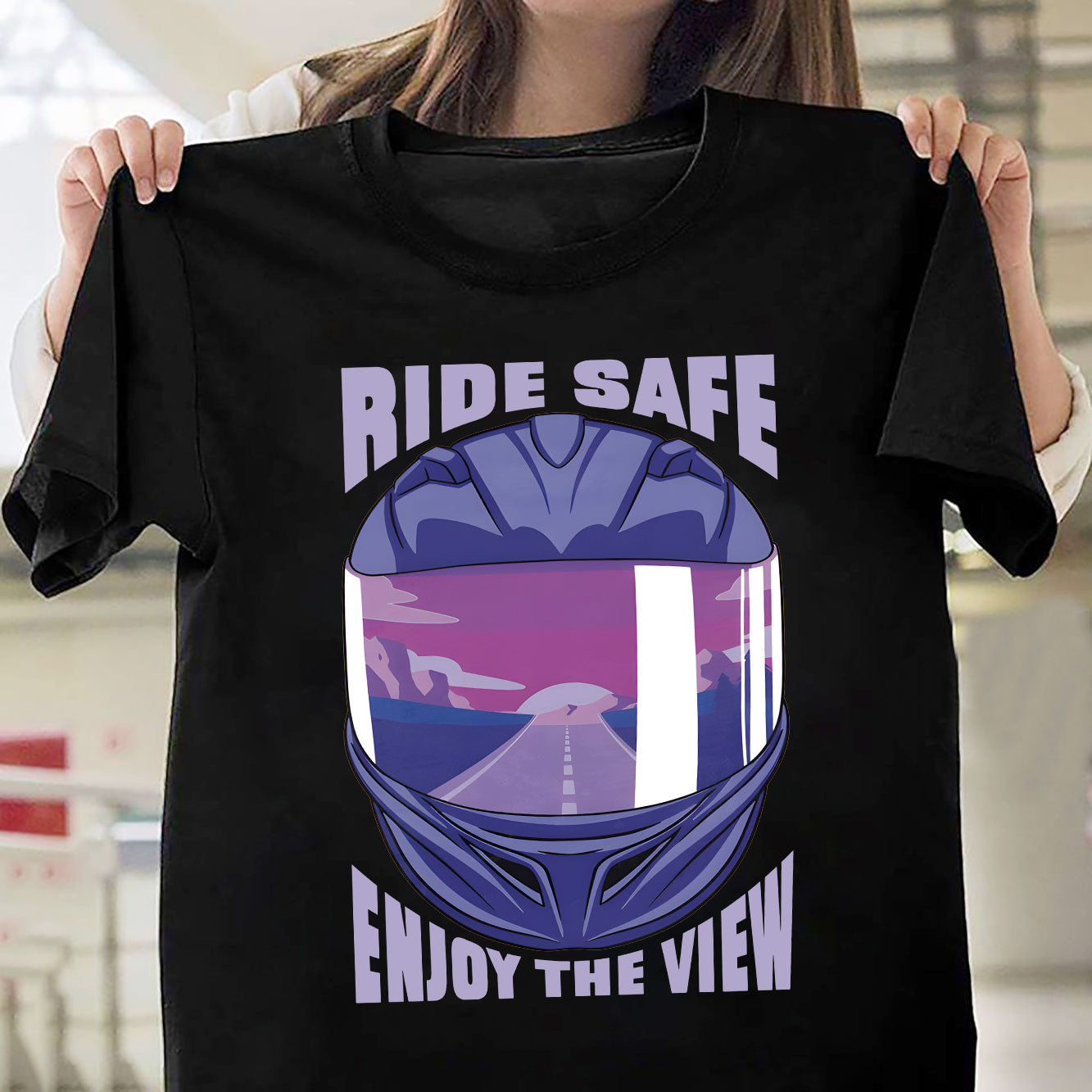 Bikergod Ride Safe Enjoy The View Design 2D Printed DH042025T82