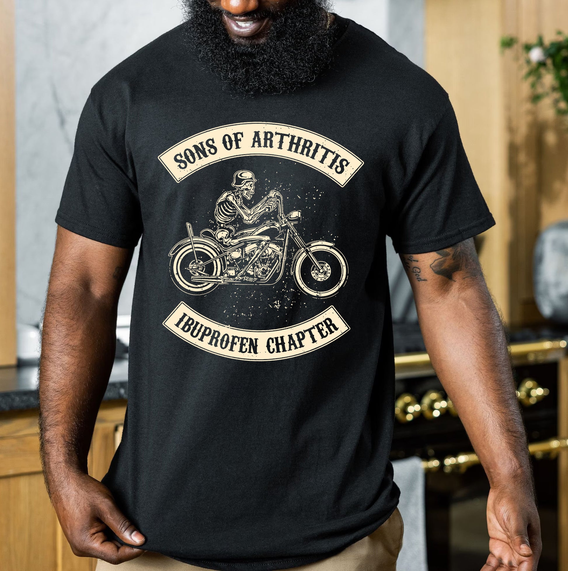 Bikergod Sons Of Arthritis Ubuprofen Chapter Design 2D Printed DH042025T83