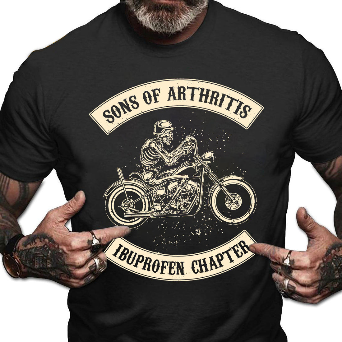 Bikergod Sons Of Arthritis Ubuprofen Chapter Design 2D Printed DH042025T83