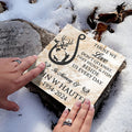 Bikergod Custom Name Hunters Memorial Stone, Those We Love Quote, White Tail Deer Scene Hunting, Memory Stone Gift LN240625ST9