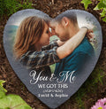 Bikergod Custom Photo You And Me We Got This - Couple Personalized Stone With Stand - Gift For Husband Wife, Anniversary LN240625ST10