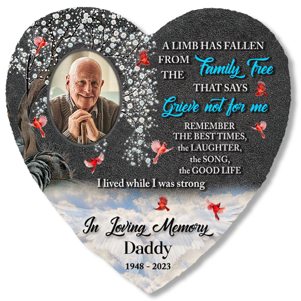 Bikergod Custom Name Loving Memory Of Memorial Stone, Human Grave Marker - Memorial Gift, Sympathy Gift LN210625ST8