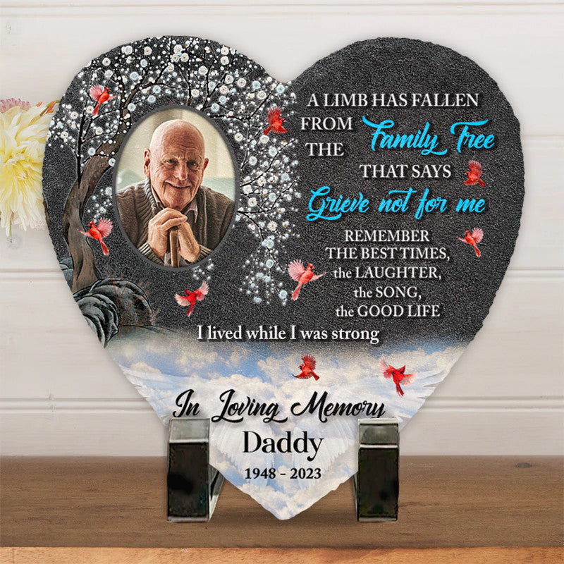 Bikergod Custom Name Loving Memory Of Memorial Stone, Human Grave Marker - Memorial Gift, Sympathy Gift LN210625ST8