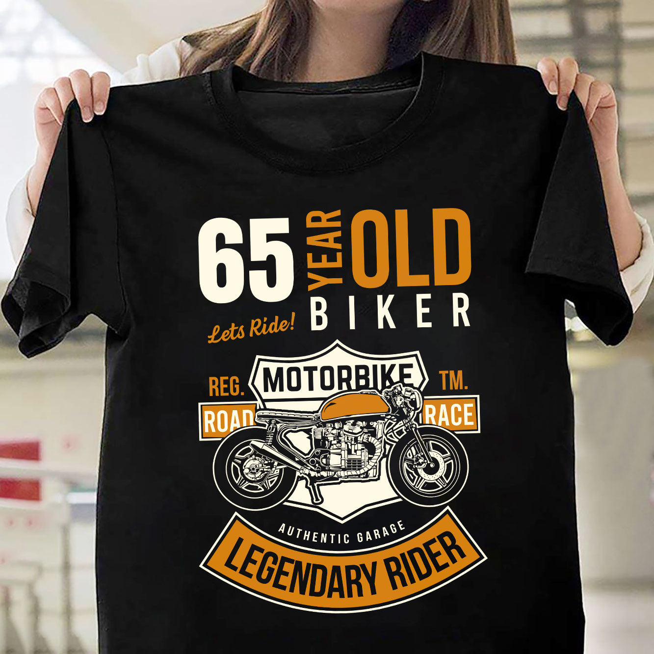 Bikergod Legendary Rider T-Shirt 2D - Custom Age Funny Men's Birthday Shirt LN250625TS4