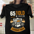 Bikergod Legendary Rider T-Shirt 2D - Custom Age Funny Men's Birthday Shirt LN250625TS4
