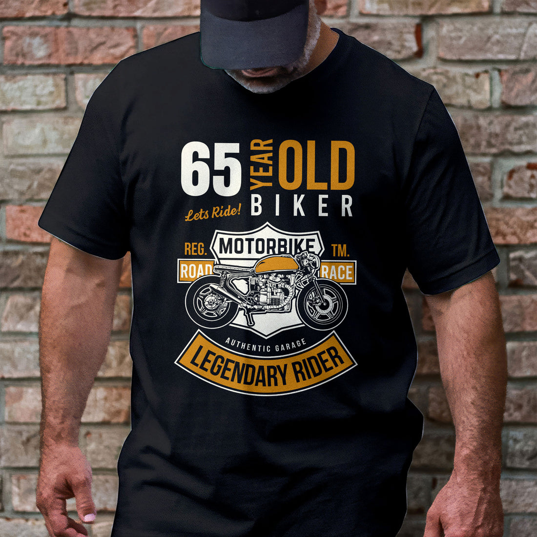 Bikergod Legendary Rider T-Shirt 2D - Custom Age Funny Men's Birthday Shirt LN250625TS4