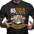 Bikergod Legendary Rider T-Shirt 2D - Custom Age Funny Men's Birthday Shirt LN250625TS4