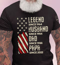 Bikergod Legend Husband Dad T-Shirt 2D - Custom Year Funny Men's Birthday Shirt - Gift for Husband, Dad Tees LN260625TS6