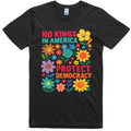 Bikergod No Kings Since 1776 Vintage T-Shirt 2D, For 4th of July USA Shirt, Floral Patriotic For Women Men LN270625TS9