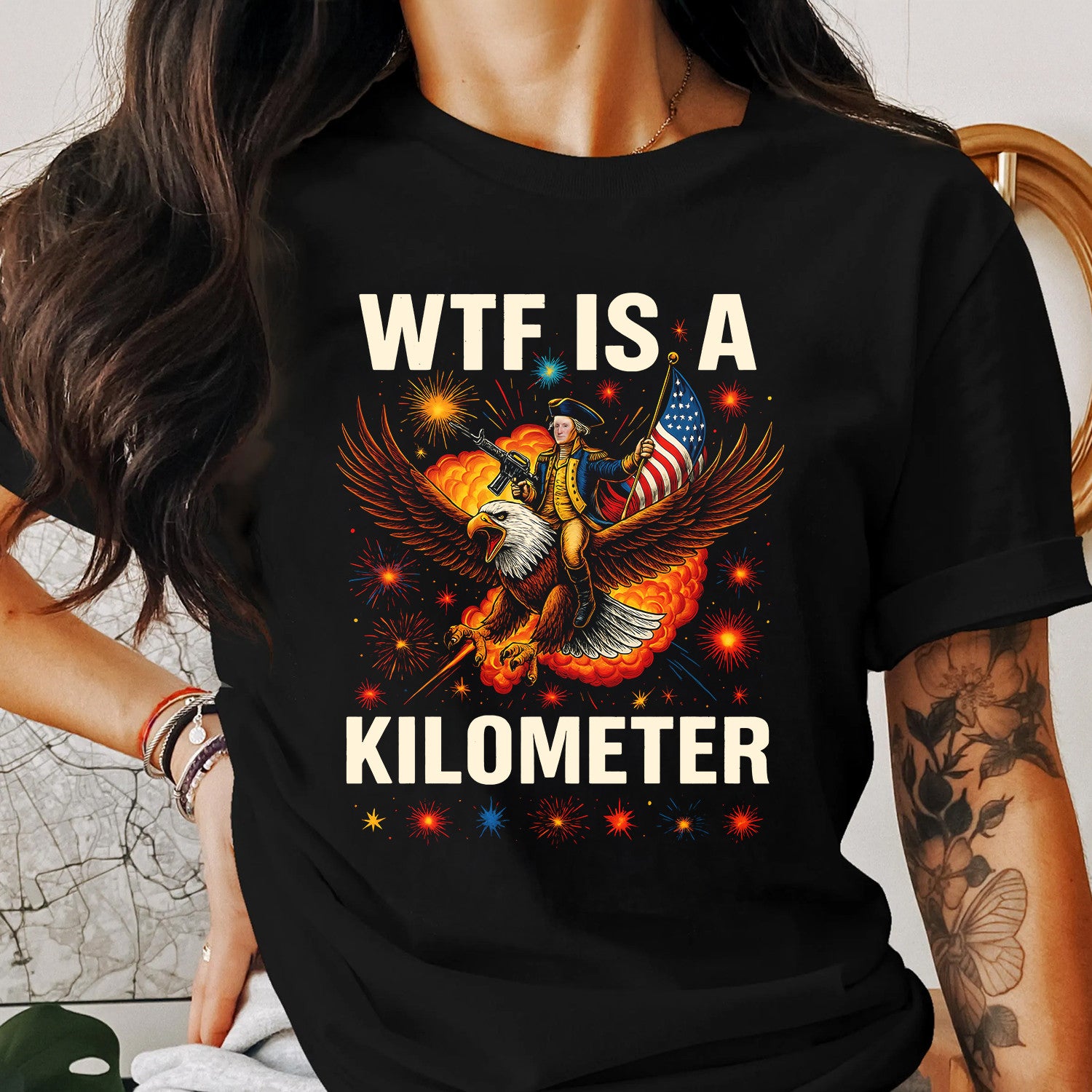 Bikergod The Metric System Freedom T-Shirt 2D, 4th of July USA Shirt, Gift For Women Men LN280625TS10