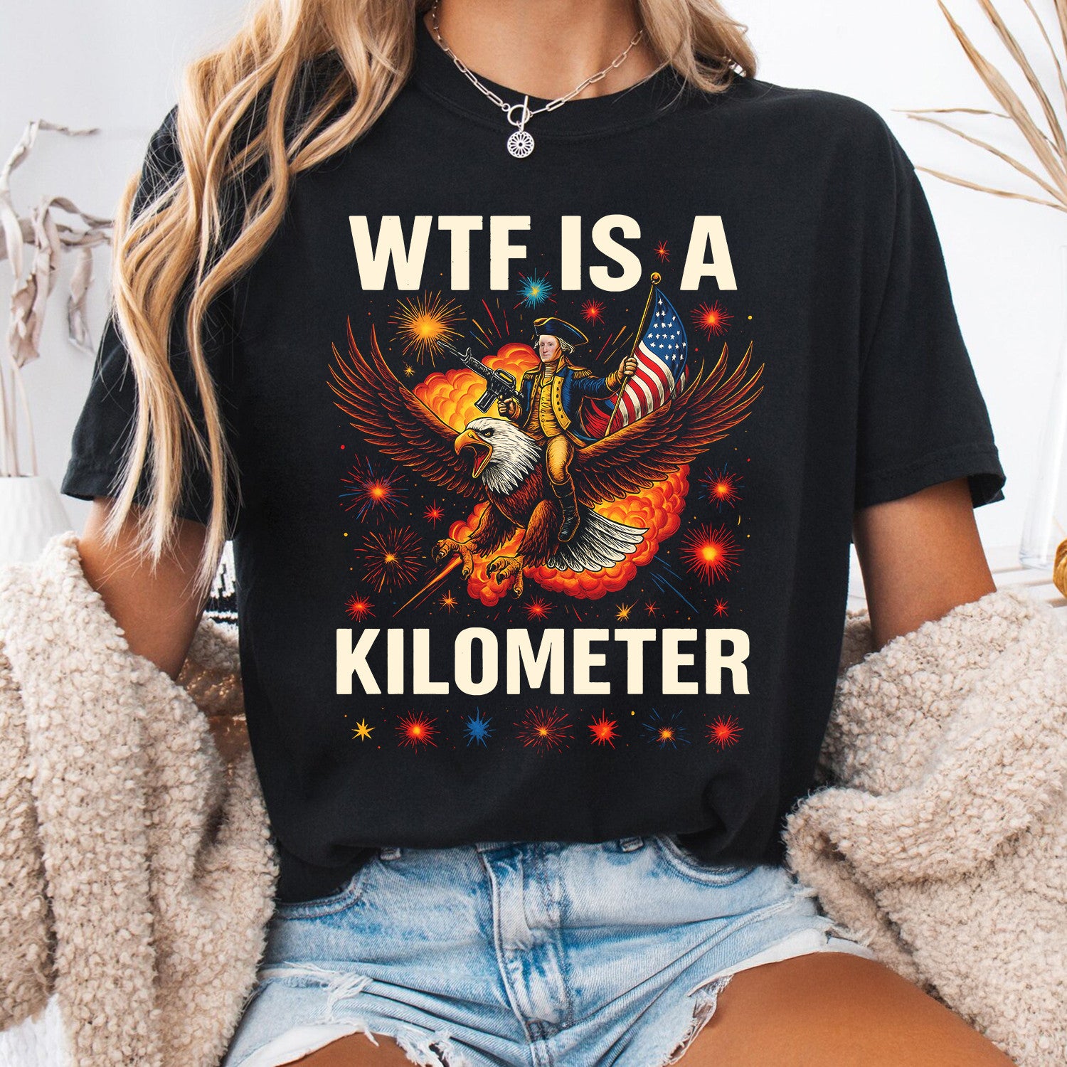 Bikergod The Metric System Freedom T-Shirt 2D, 4th of July USA Shirt, Gift For Women Men LN280625TS10