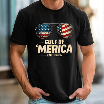 Bikergod Gulf Of Merica T-Shirt 2D, 4th of July USA Shirt, Gift For Women Men LN280625TS11