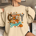 Bikergod Cozy Season Fall Sweatshirt 2D Sizes S - 5XL - Hello Pumpkin Sweatshirt, Fall Hoody, Autumn Sweatshirt, Fall Shirt, Thanksgiving Tee LN300625SW02