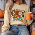 Bikergod Cozy Season Fall Sweatshirt 2D Sizes S - 5XL - Hello Pumpkin Sweatshirt, Fall Hoody, Autumn Sweatshirt, Fall Shirt, Thanksgiving Tee LN300625SW02