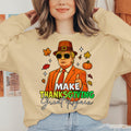 Bikergod Make Thanksgiving Great Again Fall Sweatshirt 2D Sizes S - 5XL - Pumpkin Fall Season -Autumn Sweatshirt - Pumpkin Sweat - Pumpkin Sweatshirt LN300625SW04