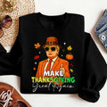 Bikergod Make Thanksgiving Great Again Fall Sweatshirt 2D Sizes S - 5XL - Pumpkin Fall Season -Autumn Sweatshirt - Pumpkin Sweat - Pumpkin Sweatshirt LN300625SW04