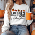 Bikergod Fall Breeze Crunchy Leaves Sweatshirt 2D Sizes S - 5XL - Fall Leaves Shirt, Fall Season Crewneck, Fall Gifts, Autumn Leaves Shirt, Tis the Season Shirt, Fall Shirt LN010725SW05