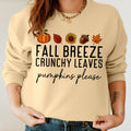 Bikergod Fall Breeze Crunchy Leaves Sweatshirt 2D Sizes S - 5XL - Fall Leaves Shirt, Fall Season Crewneck, Fall Gifts, Autumn Leaves Shirt, Tis the Season Shirt, Fall Shirt LN010725SW05