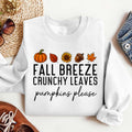 Bikergod Fall Breeze Crunchy Leaves Sweatshirt 2D Sizes S - 5XL - Fall Leaves Shirt, Fall Season Crewneck, Fall Gifts, Autumn Leaves Shirt, Tis the Season Shirt, Fall Shirt LN010725SW05