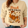 Bikergod It’s Fall Funny Goose Sweatshirt 2D Sizes S - 5XL - Pumpkin Spice Autumn Vibes Shirt, Fall Season Crewneck, Fall Gifts, Autumn Leaves Shirt, Tis the Season Shirt LN010725SW06