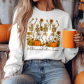 Bikergod Fall Breeze and Autumn Leaves Sweatshirt 2D Sizes S - 5XL - Spooky Fall Sweatshirt, Pumpkin Sweatshirt Gift, Halloween Sweatshirt, Dancing Skeletons Shirt LN020725SW09