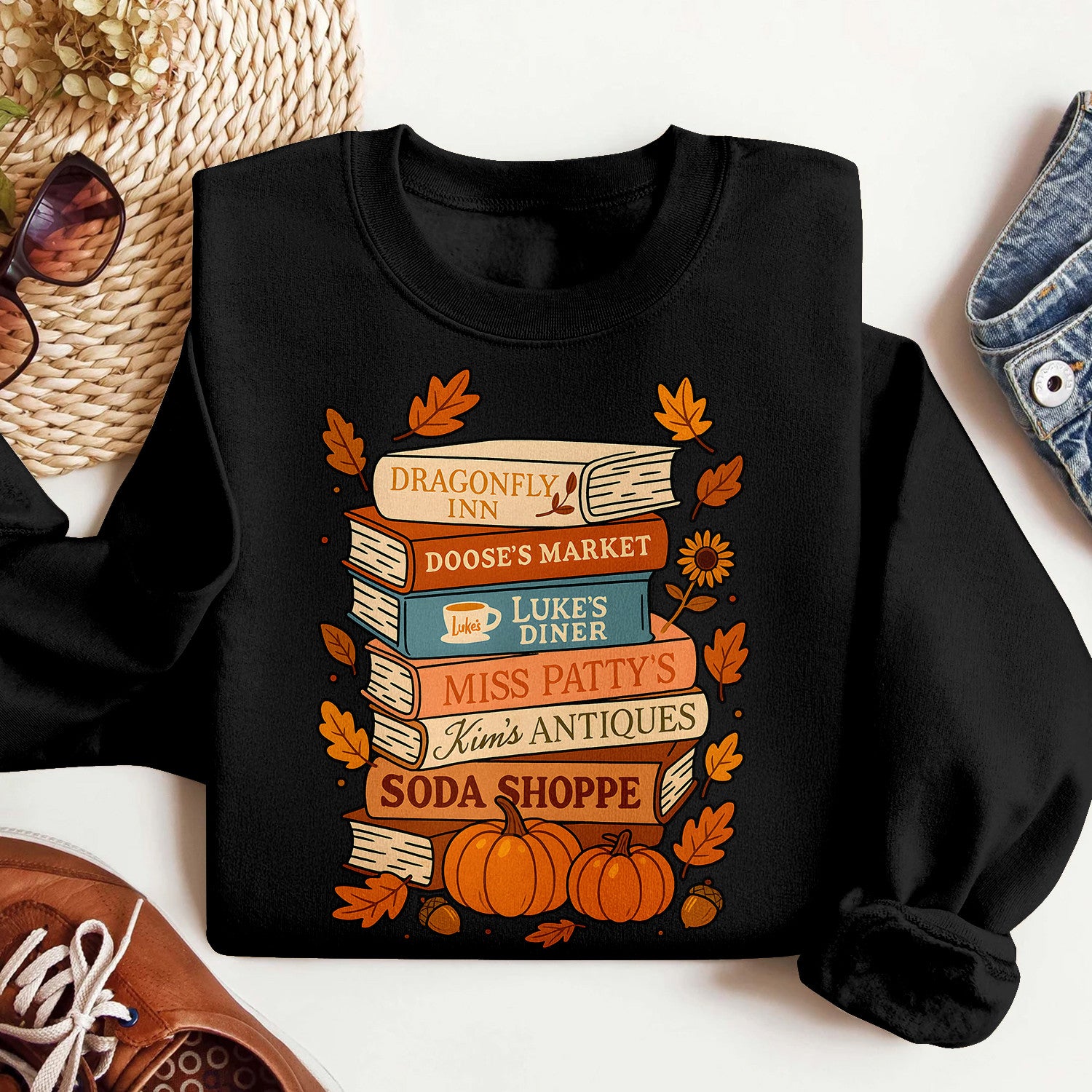 Bikergod Autumn TV Show Sweatshirt 2D Sizes S - 5XL - Autumn Jumper - Autumn Fall Season Sweatshirt - Pet Autumn Sweatshirt - Pop Culture Gifts LN030725SW11