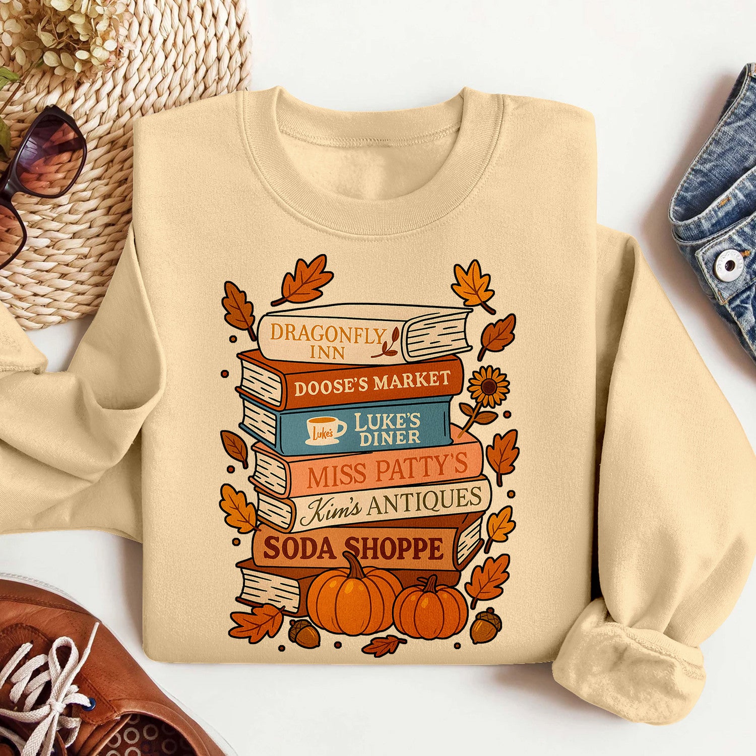 Bikergod Autumn TV Show Sweatshirt 2D Sizes S - 5XL - Autumn Jumper - Autumn Fall Season Sweatshirt - Pet Autumn Sweatshirt - Pop Culture Gifts LN030725SW11