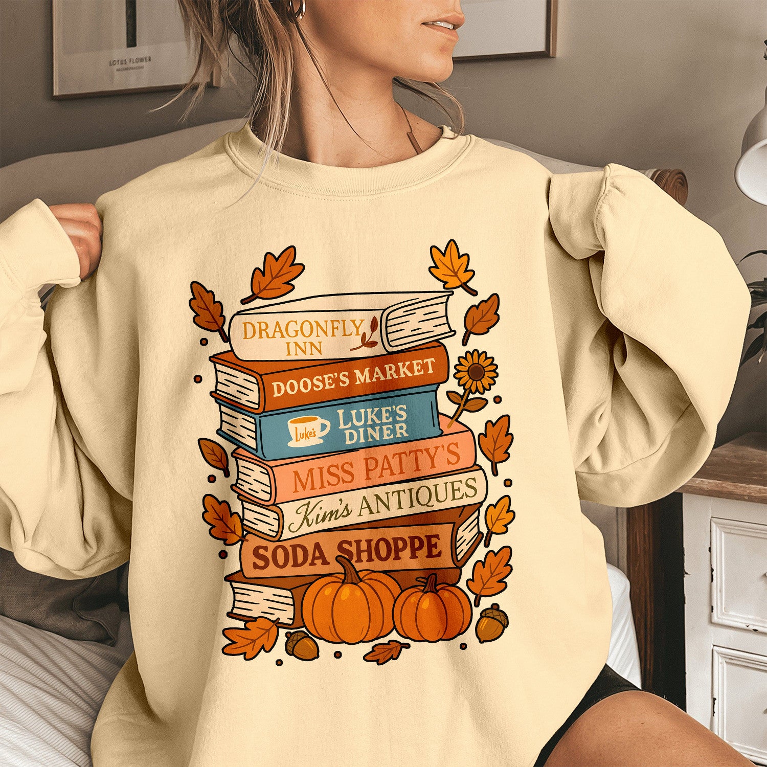 Bikergod Autumn TV Show Sweatshirt 2D Sizes S - 5XL - Autumn Jumper - Autumn Fall Season Sweatshirt - Pet Autumn Sweatshirt - Pop Culture Gifts LN030725SW11