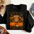 Bikergod Highland Cow Sweatshirt 2D Sizes S - 5XL - Fall Cow Sweatshirt, Farm Animal Autumn Shirt, Holiday Sweatshirt, Crewneck Sweatshirt, Cute Cow Shirt, Cow Gift LN030725SW12