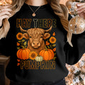 Bikergod Highland Cow Sweatshirt 2D Sizes S - 5XL - Fall Cow Sweatshirt, Farm Animal Autumn Shirt, Holiday Sweatshirt, Crewneck Sweatshirt, Cute Cow Shirt, Cow Gift LN030725SW12