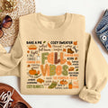 Bikergod Fall Vibes Sweatshirt 2D Sizes S - 5XL - Halloween Sweatshirt, Fall Sweatshirt, Fall Leopard Sweatshirt, Fall Time Sweatshirt, Cute Thanksgiving Sweatshirt LN030725SW13