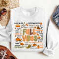 Bikergod Fall Vibes Sweatshirt 2D Sizes S - 5XL - Halloween Sweatshirt, Fall Sweatshirt, Fall Leopard Sweatshirt, Fall Time Sweatshirt, Cute Thanksgiving Sweatshirt LN030725SW13